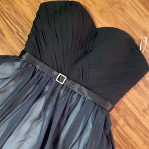 Ombré evening gown in black and white